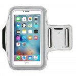Wholesale iPhone SE 2022 / 2020 / 8 / 7 Sports Armband with Key Pocket (Silver)